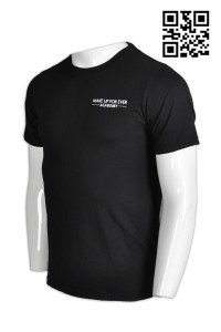 T607訂製專業LOGOT恤  訂造度身T恤  印製LOGOT恤 化妝美容學院  T恤網上訂購商      黑色